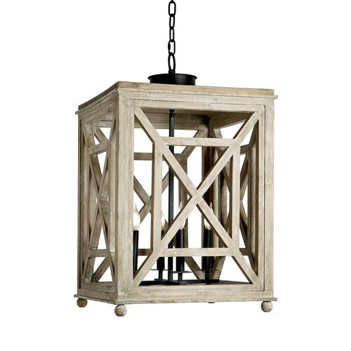 Wood Lattice Lantern